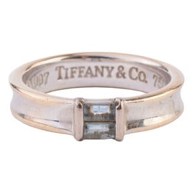 Tiffany & Co. Aquamarine, 18k White Gold Ring
