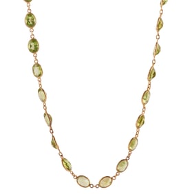 Peridot, Vermeil Necklace