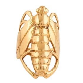 18k Yellow Gold Insect Ring