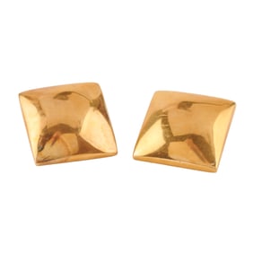 Pair of 18k Yellow Gold Earrings