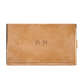Vintage Cartier 14k Yellow Gold Cigarette Case