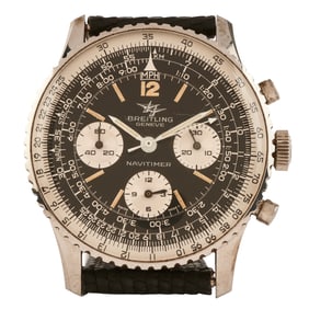 Breitling Navitimer Stainless Steel, Leather Wristwatch - Ref. No. 806