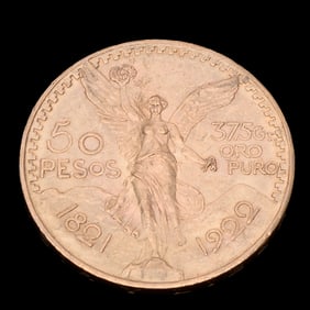 Mexico 1922 50 Pesos Gold Coin