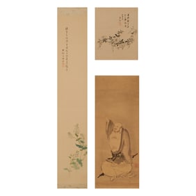 Three Japanese Scrolls, including Yogetsu and Ikeda Keisen
