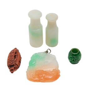 Five Assorted Chinese Carvings