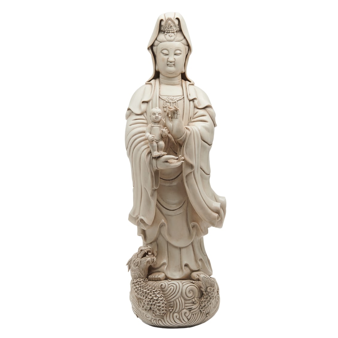 Large Chinese Dehua Standing Bodhisattva (1 of 7)