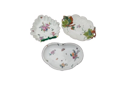 Two English Eighteenth Century Porcelain Dishes Including Chelsea