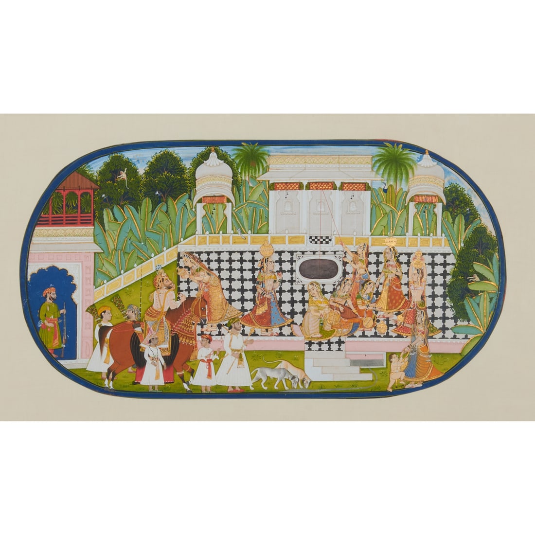 Framed Mughal School Painting (1 of 3)