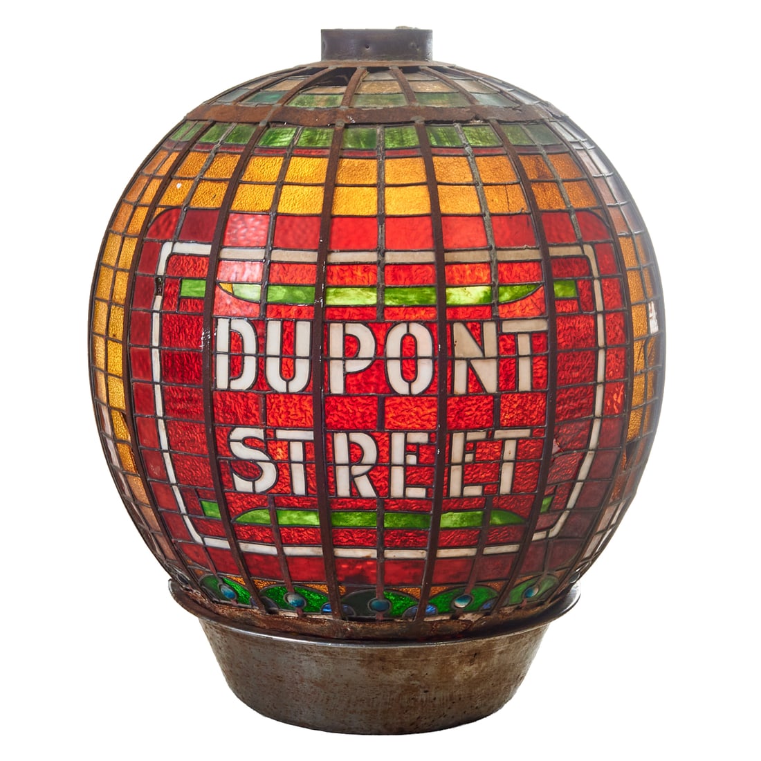 San Francisco Dupont Street Stained Glass Globe (1 of 4)
