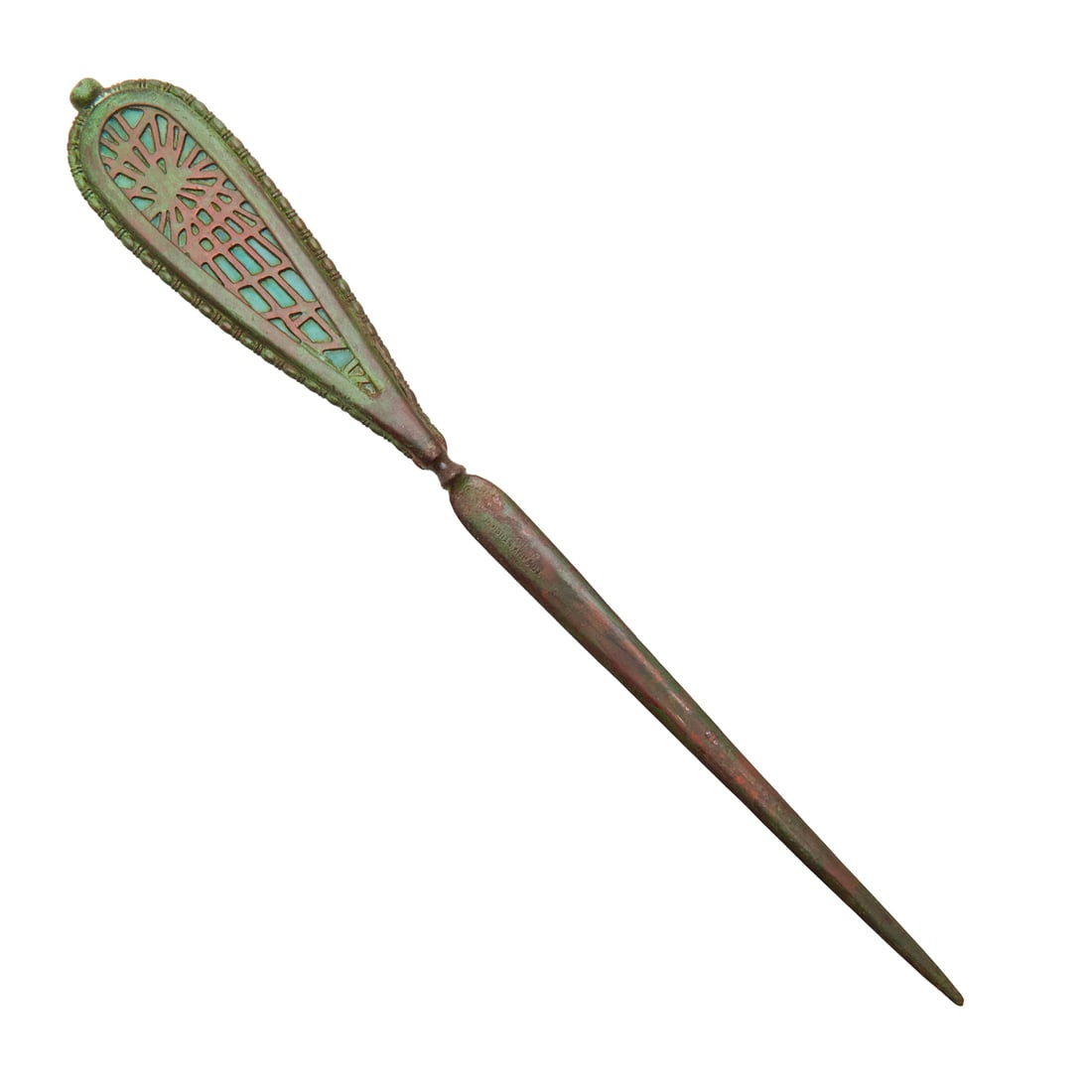 Tiffany Studios Bronze Pine Needle Letter Opener (1 of 4)