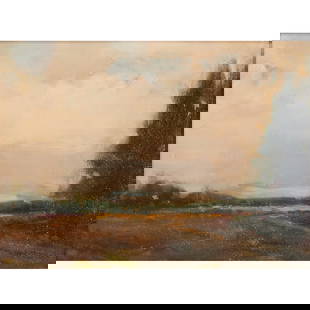 Don Ealy, Open Sky, Oil on Canvas Board: Don Ealy (American, 1937 - 2007), &quot;Open Sky,&quot; oil on canvas board, [approximate dimensions - board: 9&quot; H x 12&quot; W], signed lower right.
