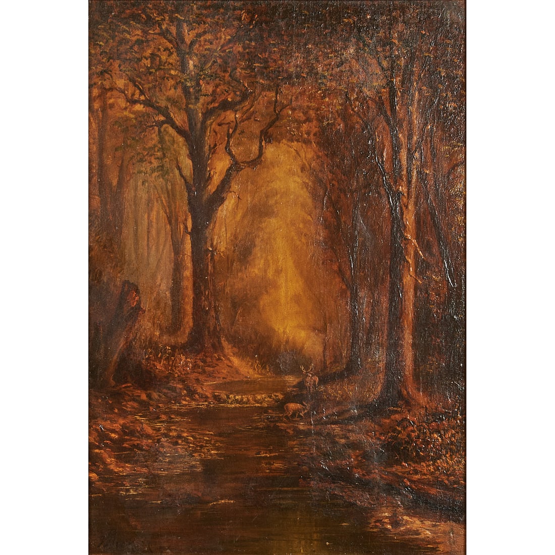 William Jackson, Forest Landscape, oil on canvas board (1 of 4)
