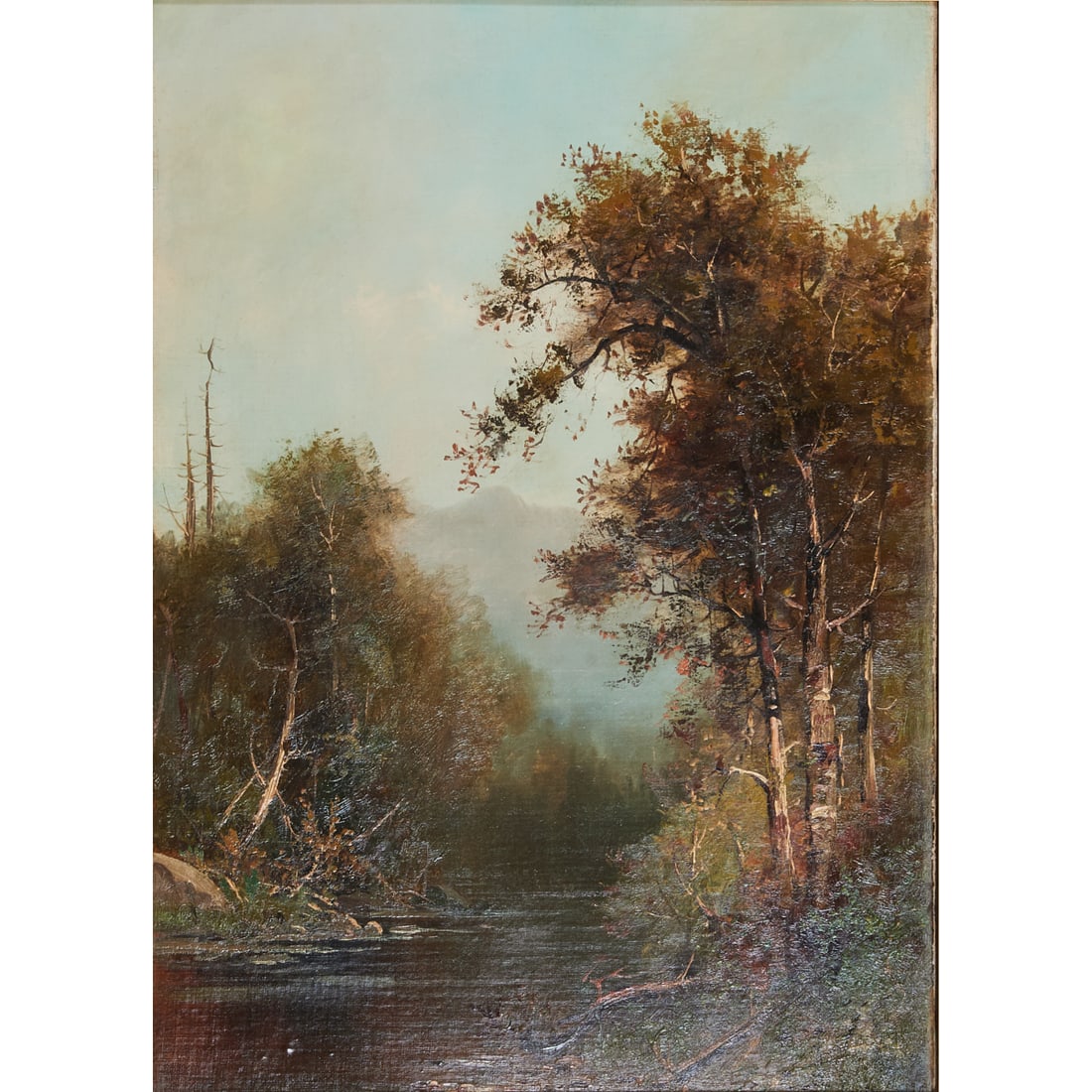 Frederick Schafer, Landscape with River, Oil on Canvas (1 of 4)