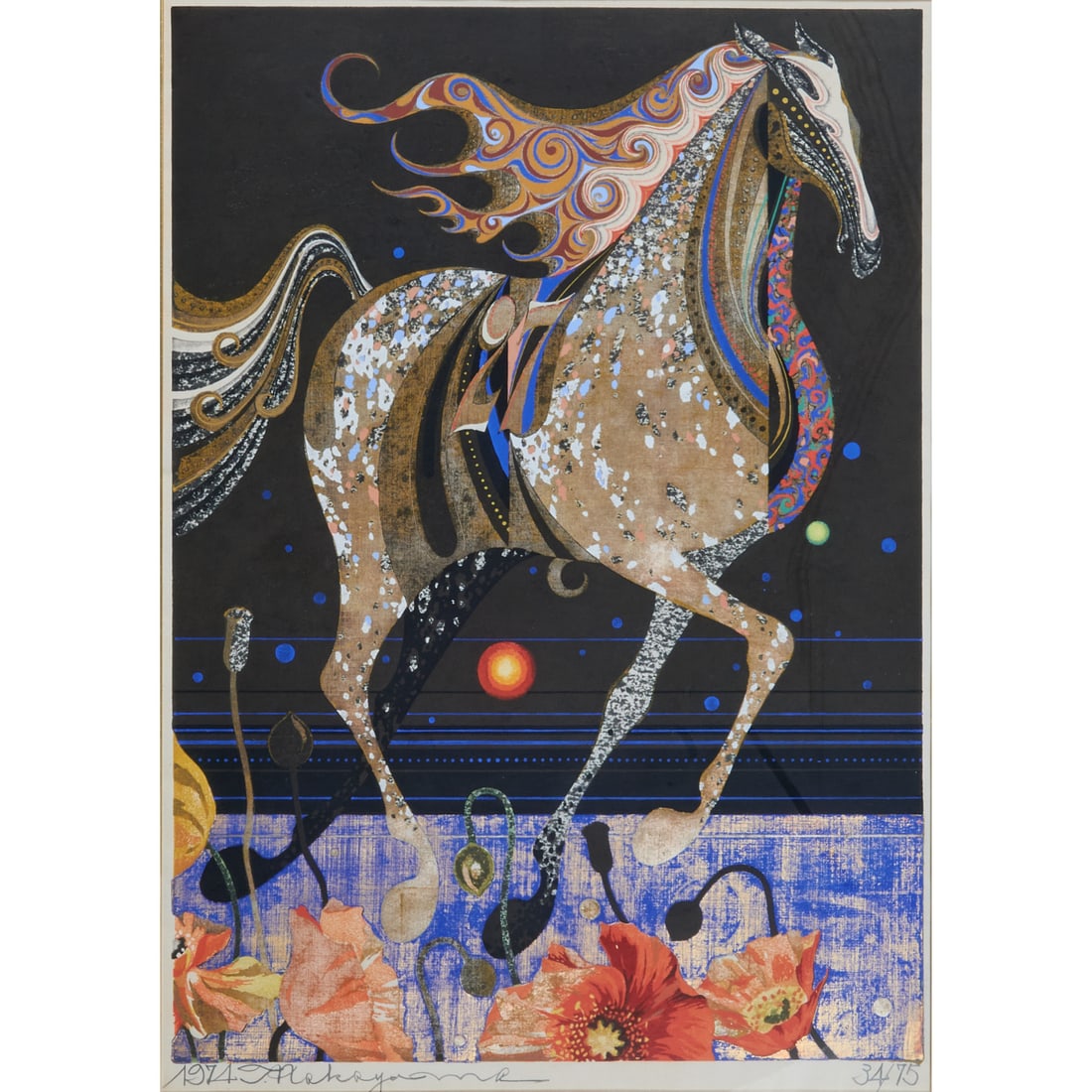 Tadashi Nakayama, Horse, Woodblock (1 of 5)