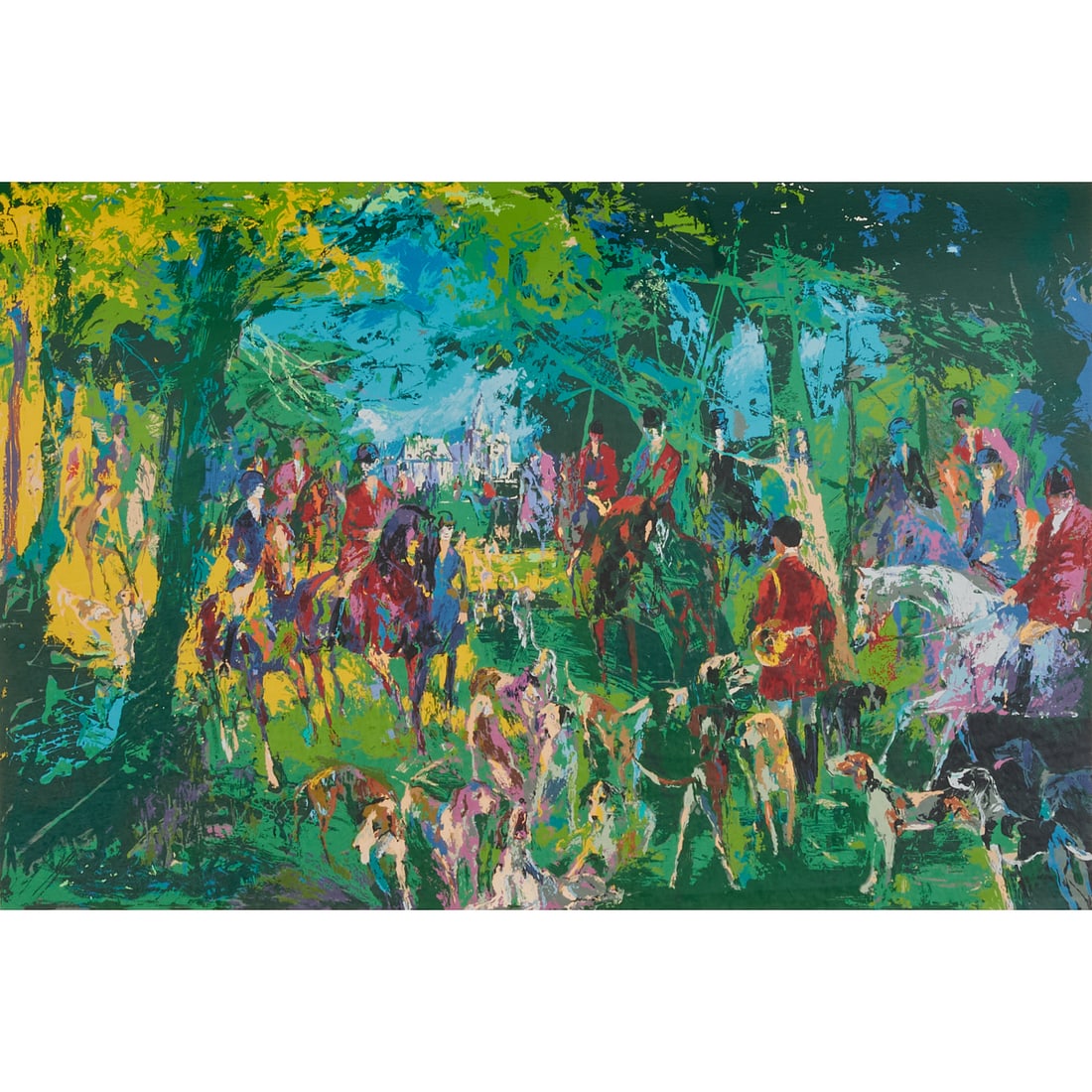 LeRoy Neiman, Chateau Hunt, Screenprint (1 of 5)