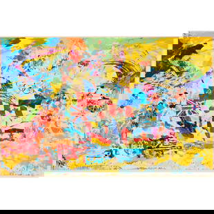 LeRoy Neiman, Montreal Olympics, Screenprint: LeRoy Neiman (American, 1921-2012),&nbsp;Montreal Olympics, screenprint, [approximate dimensions - sight: 31 1/2&quot; H x 47 3/4&quot; W], numbered 108/600 and signed at low margin.