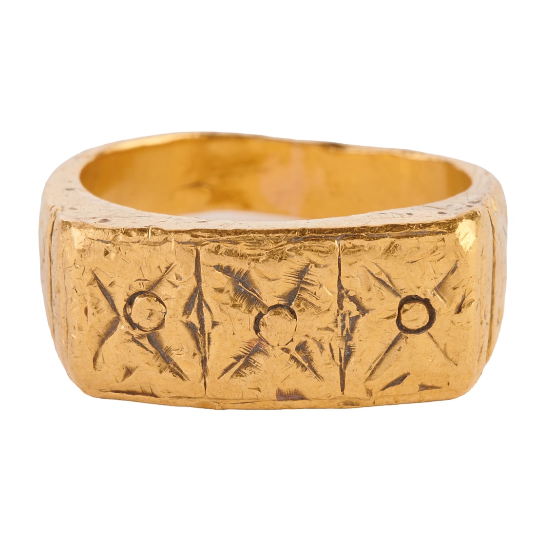 Chinese 24k Yellow Gold Ring (1 of 3)
