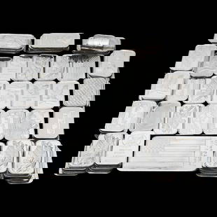 US Silver Bars O, 999 weighted 89 oz: US Silver Bars 0, 999 weighted 89 oz.