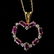 2 EMERALD, RUBY, DIAMOND, YELLOW GOLD NECKLACES. - 3