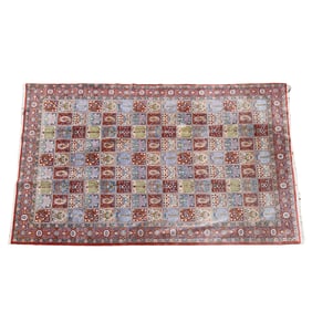 Persian Paneled Qum Carpet