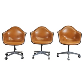 Three Mid Century Modern Eames for Herman Miller Task Chairs