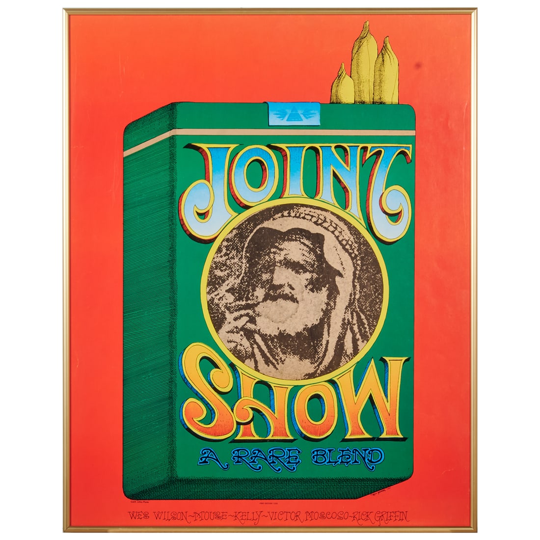 Framed Rick Griffin Joint Show 1967 Poster, First Edition (1 of 5)