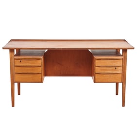 Peter Lovig Nielsen Danish Mid Century Modern Teak Desk