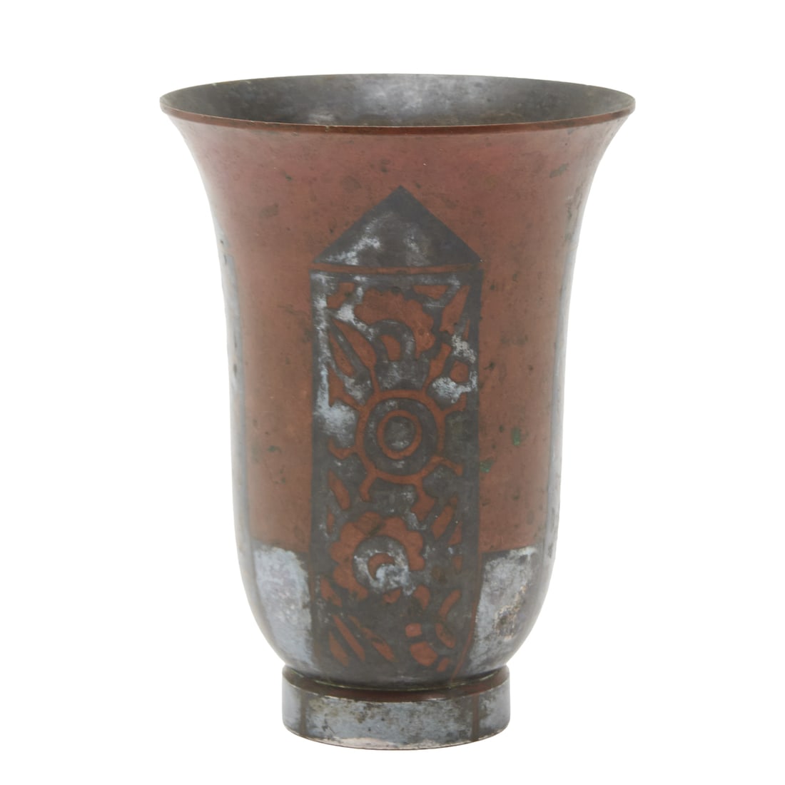 Christofle Art Deco Silver on Copper Vase (1 of 4)