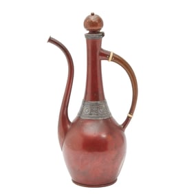 Gorham Aesthetic Movement Turkish Mixed Metal Coffee Pot