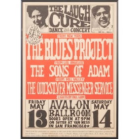 FD-8 Wes Wilson The Laugh Cure 1966 Concert Poster