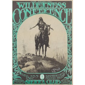 10th Biennial Wilderness Conference Mouse and Kelley Poster, Signed