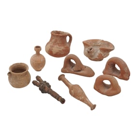 Collection of Roman Terracotta Vessels