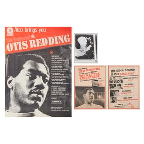 Framed Otis Redding Posters, Advertisements, and Signed Photo