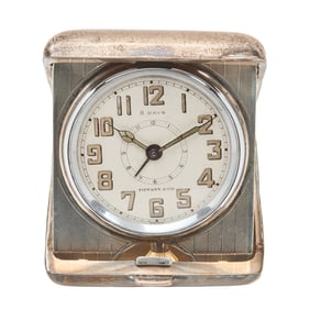 Tiffany & Co. Sterling Silver Travel Clock