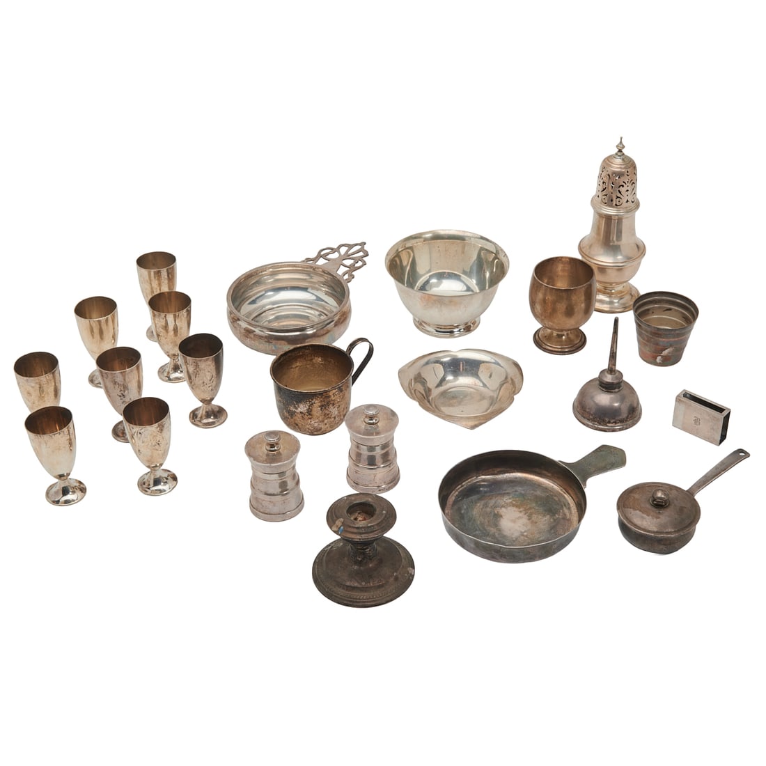 Collection of Tiffany, Cartier, and Other Silver Table Articles (1 of 6)