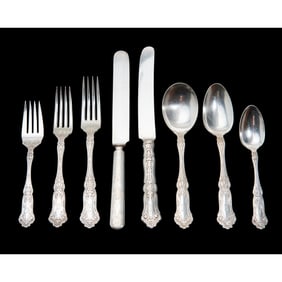 Antique Wallace Silverplate Cardinal Pattern Flatware Set