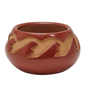 Mary Cain Native American Santa Clara Pottery Olla