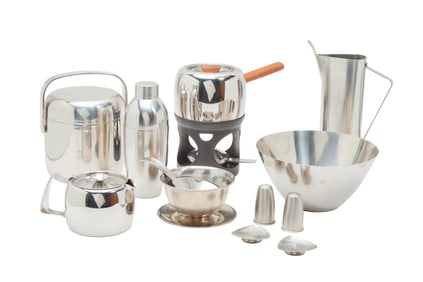 Mid Century Modern Stainless Steel Kitchen Prep and Table Articles