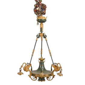 French Empire Style Bronze Chandelier