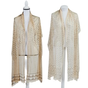 Two Egyptian Assuit Scarves