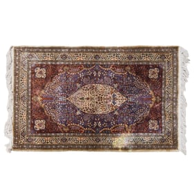 Persian Part-Silk Rug