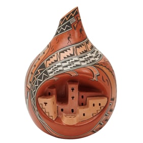 Cecilia McKelvey Native American Navajo Pottery Vessel