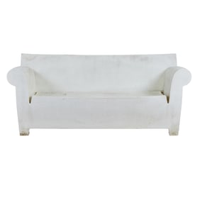 Starck for Kartell White Plastic Outdoor Sofa