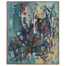 Robert Jay Wolff, Abstract, Oil on Canvas
