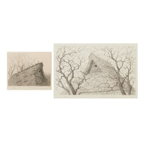 Tanaka Ryohei, Two Etchings