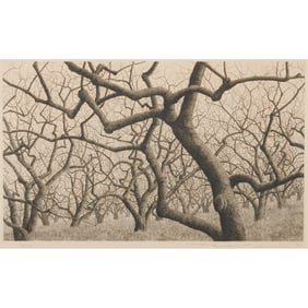 Tanaka Ryohei, Trees, Etching