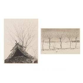 Tanaka Ryohei, Two Etchings