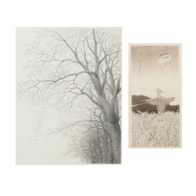 Tanako Ryohei, Two Etchings