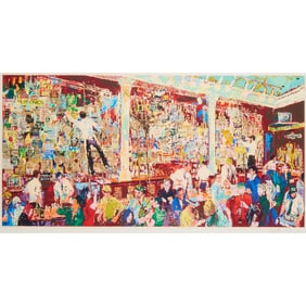 Leroy Neiman, McRory's Whisky Bar, serigraph