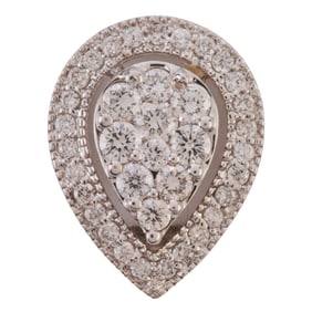 Diamond, 14k White Gold Pendant